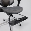 Кресло поворотное ENIGMA, серая сетка/алюминий (с подставкой для ног), коллекция AKSPRIME